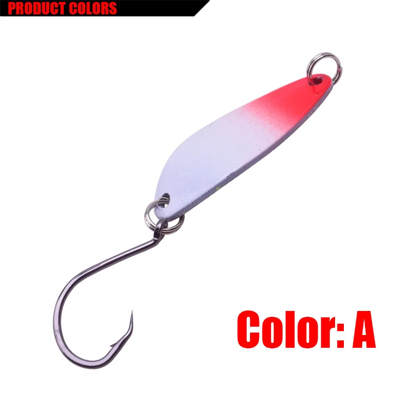 Señuelos de Pesca duros de 4cm y 6,3g, cebos con un solo gancho, lentejuelas, 10 colores, FA-406 de cebo articulado de Metal, 10 unids/lote - imagen 5