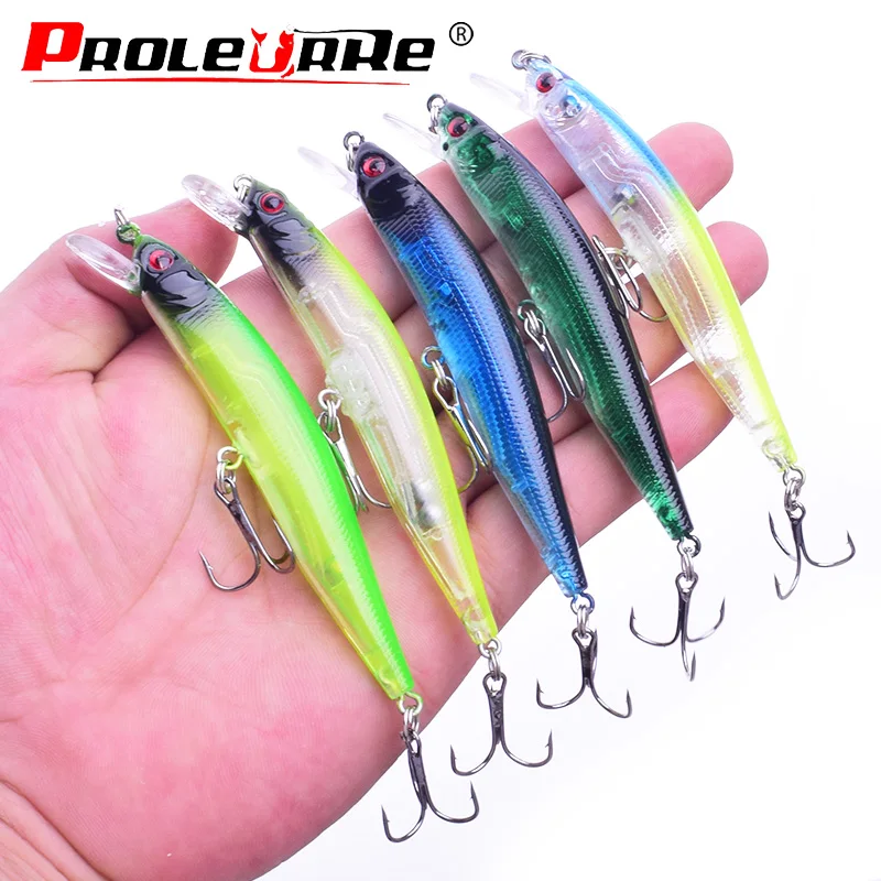 Señuelos de Pesca de pececillos Wobbler, 1 piezas, 10cm, 8g, cebo duro Artificial, accesorios de pesca, flotador lento, enchufe Topwater flotante - imagen 3