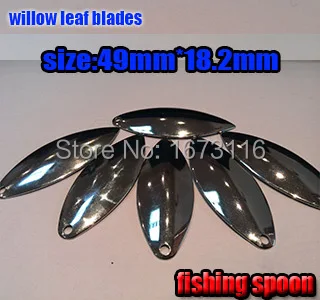 Cuchara de pesca se cebo duro acero inoxidable 304 tamaño: 49mm * 18,2mm cantidad 100 unids/lote, novedad de 2015 - imagen 4