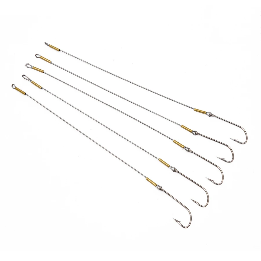Anzuelos grandes de alambre de acero para pesca en aguas profundas, herramientas de pesca para peces grandes, cabeza de anzuelo giratoria, accesorios de gancho de asistencia, 27cm, 4,3g, 10 Uds. - imagen 3