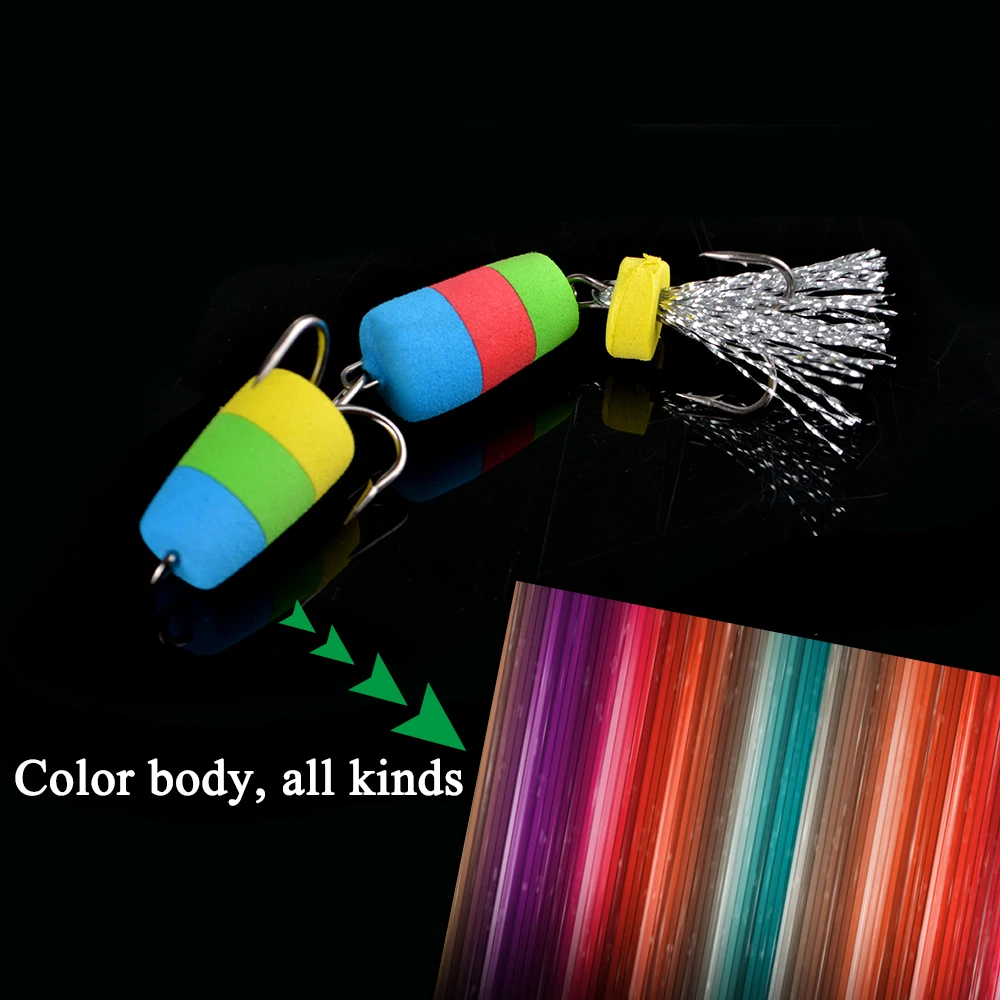 Señuelo de pesca MANDULA, 4 Uds., cabezal de anzuelo multiarticulación, señuelo suave para insectos, cebo Artificial, Swimbaits, Wobbler, accesorios de pesca de lubina - imagen 5