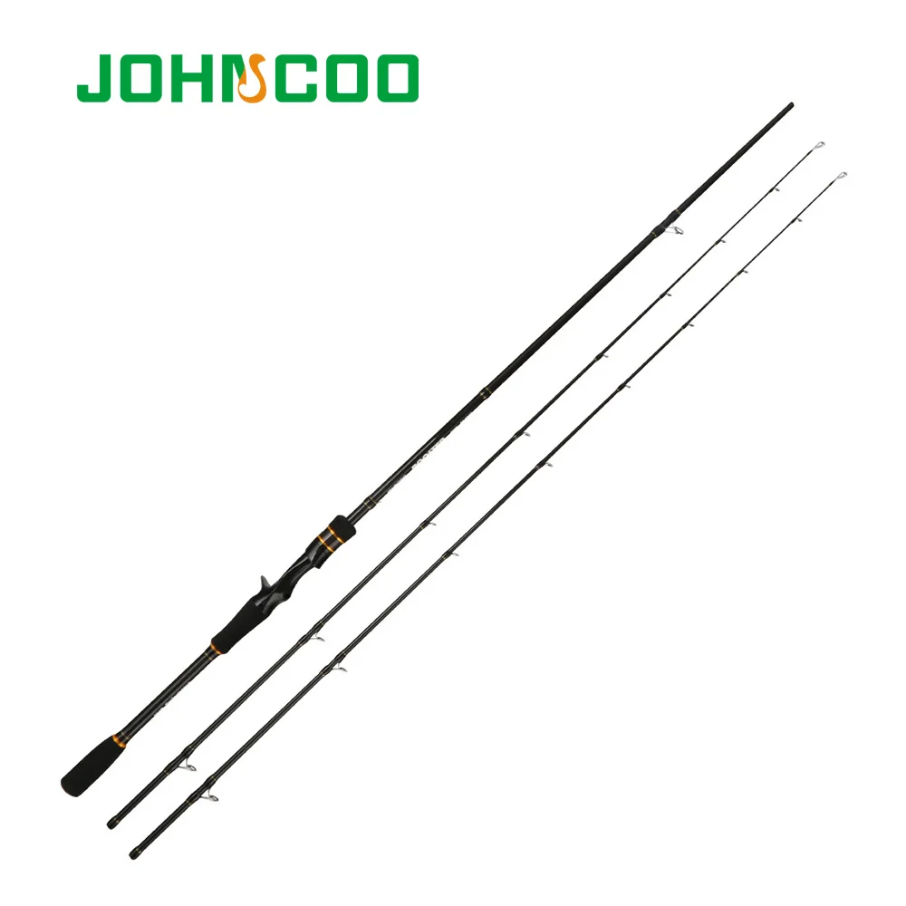 JOHNCOO-caña de pescar giratoria Booster, con 2 puntas M/ML, 5-28g, acción rápida Ex, 2,1 m, 2,4 m, caña de pescar giratoria y caña de Baitcasting - imagen 3