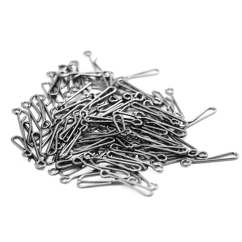 Pin giratorio de bloqueo de rodamiento, herramienta de aparejos de barril a presión de anillo sólido, Conector de línea de señuelo de pesca, accesorios de aparejos, 50 unids/lote por caja - imagen 3