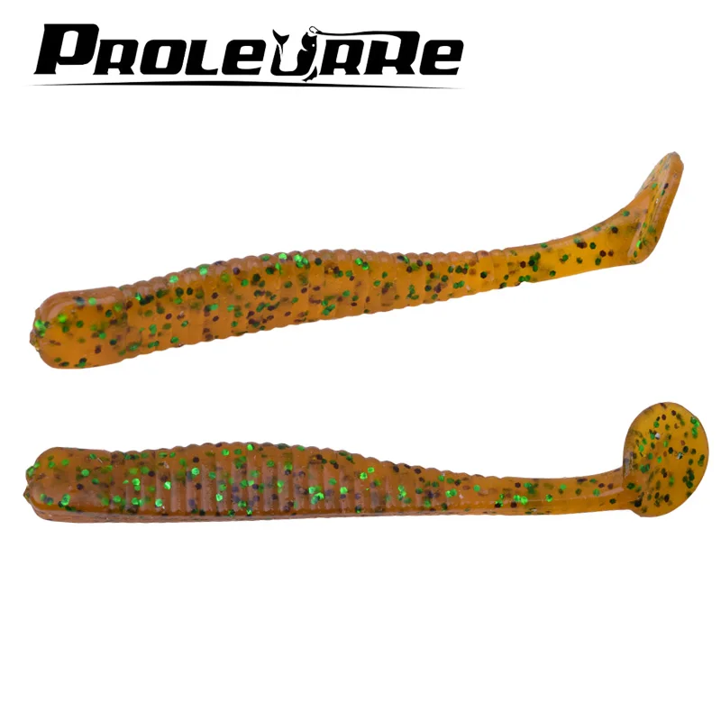 Señuelo suave de pesca con olor a sal, cebo suave de silicona de doble Color, 85mm/3g, 10 unids/lote - imagen 5