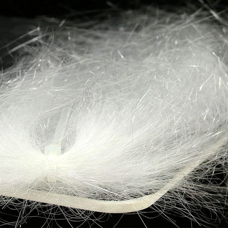 RoyalSissi, 10 colores, atado de moscas, fibra de pelo fantasma, translúcido, altamente móvil, brillo, pelo sintético, luccio, streamer, material para atar moscas - imagen 5