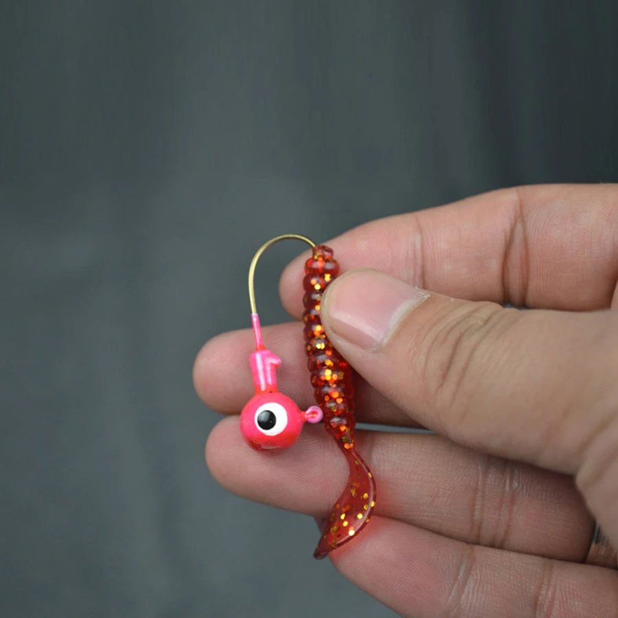 Anzuelos de pesca con cabeza redonda, cebos coloridos de plomo, aparejos de pesca, Jigs para mar, Río y Lago, 15 piezas, nuevos - imagen 5