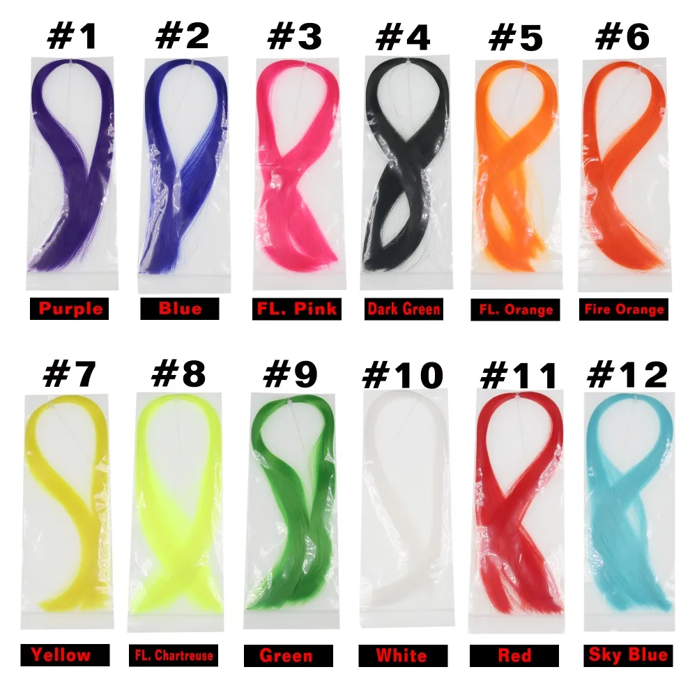 Wifreo-anzuelos de microfibra sintética para Streamer Sabiki, Material de atado de moscas, 50 paquetes, venta al por mayor - imagen 2