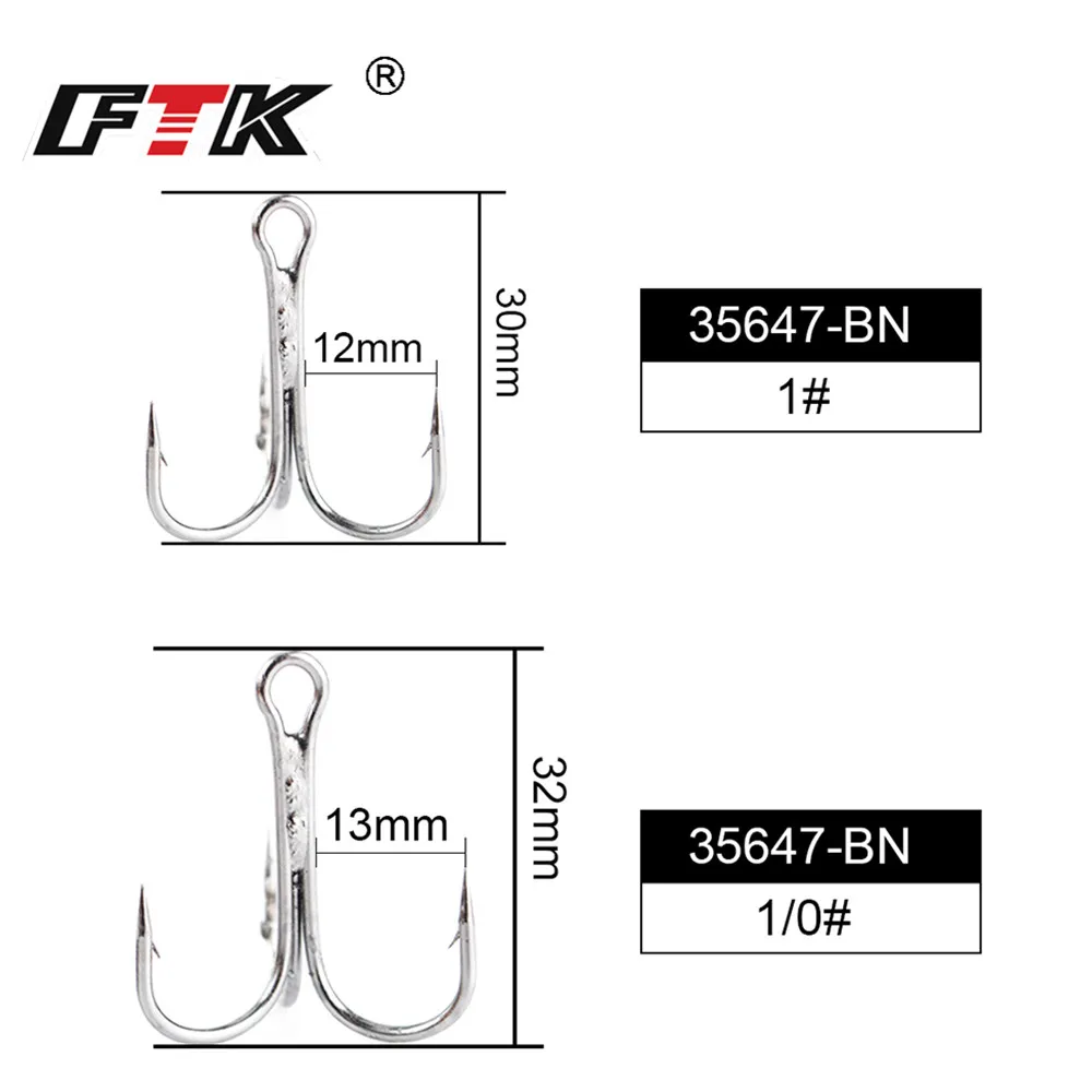 FTK-señuelo de pesca de Metal, cebo giratorio de 21g, 30g, 35g, doble cuchara con gancho triple, cebo duro para pesca de Lucio, 1 unidad