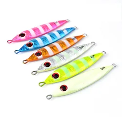 Anzuelo luminoso para pesca en aguas profundas, señuelo duro de Metal para Jigging, Micro señuelos, aparejos de pesca Wobblers, 30/40/50/60g