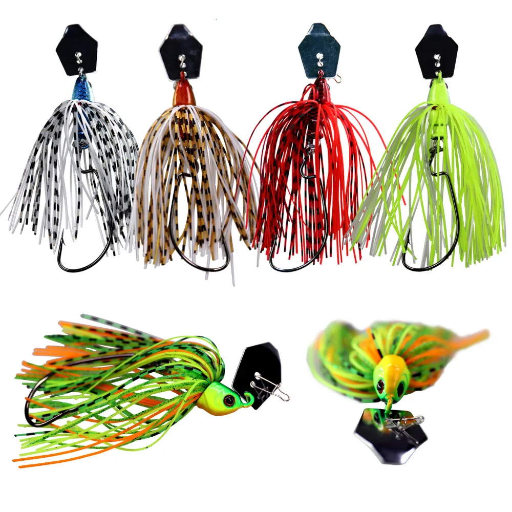 THKFISH 3 uds 13,8g Chatter Bait Spinner señuelos señuelo de pesca sin malezas Buzzbait Wobbler cebos de alambre para lubina Pike Walleye Fish - imagen 2