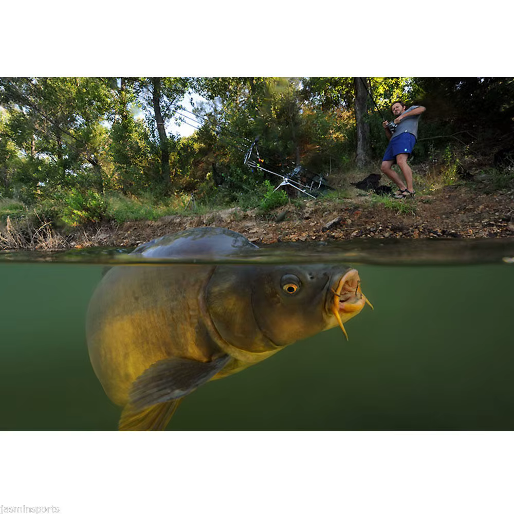 18 piezas = 3 paquetes/lote, aparejos de pesca de carpa, línea trenzada de camuflaje, anzuelos de pesca de Gape ancho, líder de carpa, aparejos de pelo, tamaño 2 4 6 - imagen 2