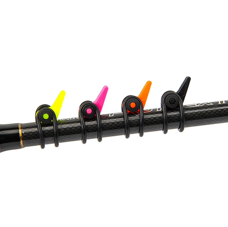 Señuelo de pesca de plástico, anzuelo de cebo, soporte para caña de pescar, soporte de seguridad, aparejos de pesca, 10 Uds./lote - imagen 5