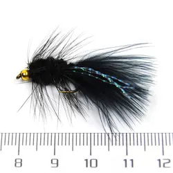 Moscas Streamer Woolly Bugger ICERIO – Flashabou para trucha y salmón
