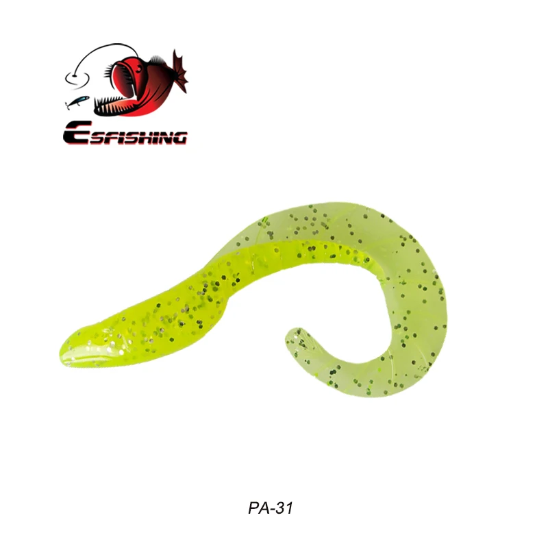 KESFISHING-señuelo de pesca de Dragon Hog, 9cm, gusano Grub, Wobbler, cebos artificiales de silicona suave para todos los peces, muy suave, alta tenacidad - imagen 5
