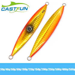 CASTFUN 40g 60g 80g plantilla lenta señuelo de Jigging de paso lento plantillas de Metal de agua salada señuelo de pesca de caída lenta