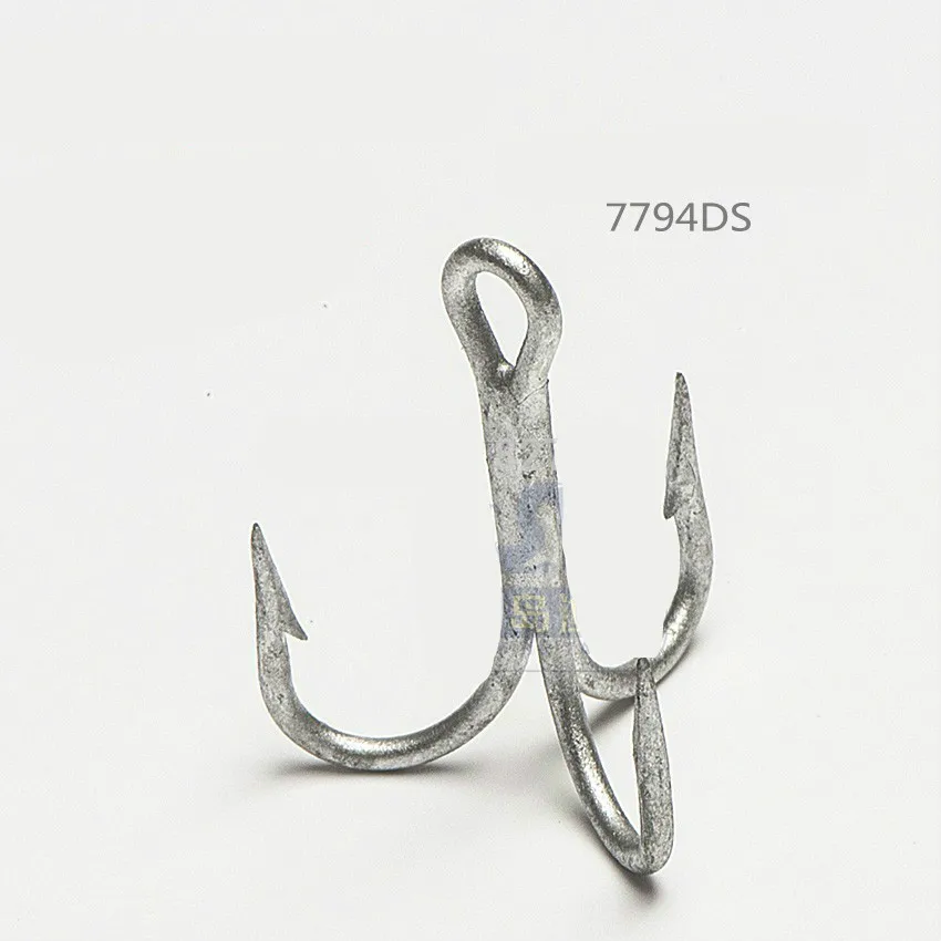 Mustad-anzuelos de Pesca de Mar, 16 Packs/lote, anzuelos triples, 7794-ds #3 X Bold 3 X fortalece DACROMET tratado resistente al agua de mar - imagen 3