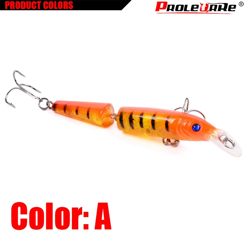 Señuelos de pesca de 10,5 cm y 9,2g, Wobblers curvos de 2 secciones disponibles, accesorios de pesca con cebo falso de alta simulación colorida Halleluyah - imagen 3