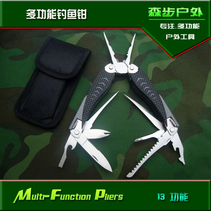 Alicates de pesca multiusos, herramienta para exteriores, cuchillo de pescado, gancho, señuelo - imagen 2