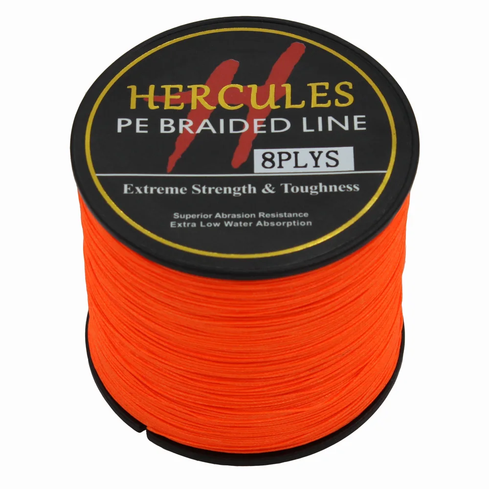 Hercules-sedal de pesca trenzado de PE, tejido de pesca en agua salada, extremo, superfuerte 100%, superpotencia, 8 hebras, 300m - imagen 5
