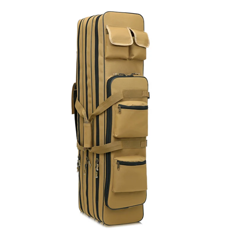 Bolsa de pesca plegable de 3 capas, caña de pescar OXford para cubierta de tela, bolso de un solo hombro para pesca, mochila para peces al aire libre, 80 /120 cm, XA94G - imagen 3