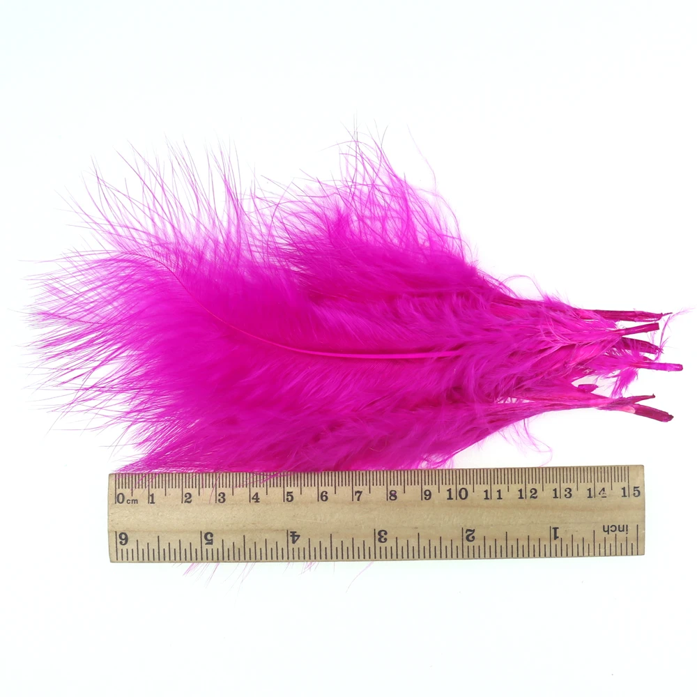 Bimoo 50 unids/pack de plumas de marabú largas de colores para atar moscas Streamer Jig señuelo lanoso Bugger sanguijuela cebo para moscas Material para atar peces - imagen 4