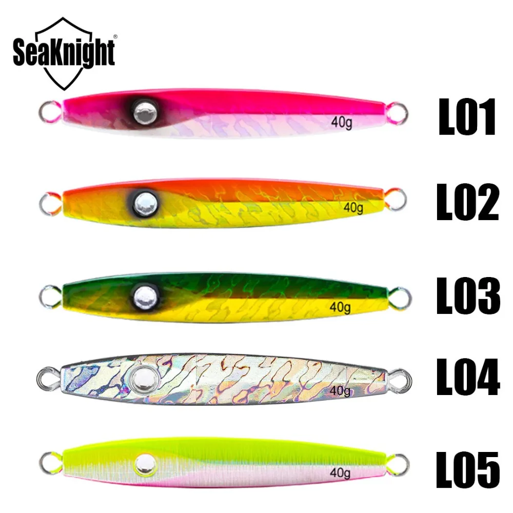SeaKnight SK304 Jigging 40g 60g 80g 100g 150g 1 pieza plantilla de Metal hundimiento señuelo de pesca Jig cuchara ojos 3D barco pesca aparejos de pesca - imagen 4
