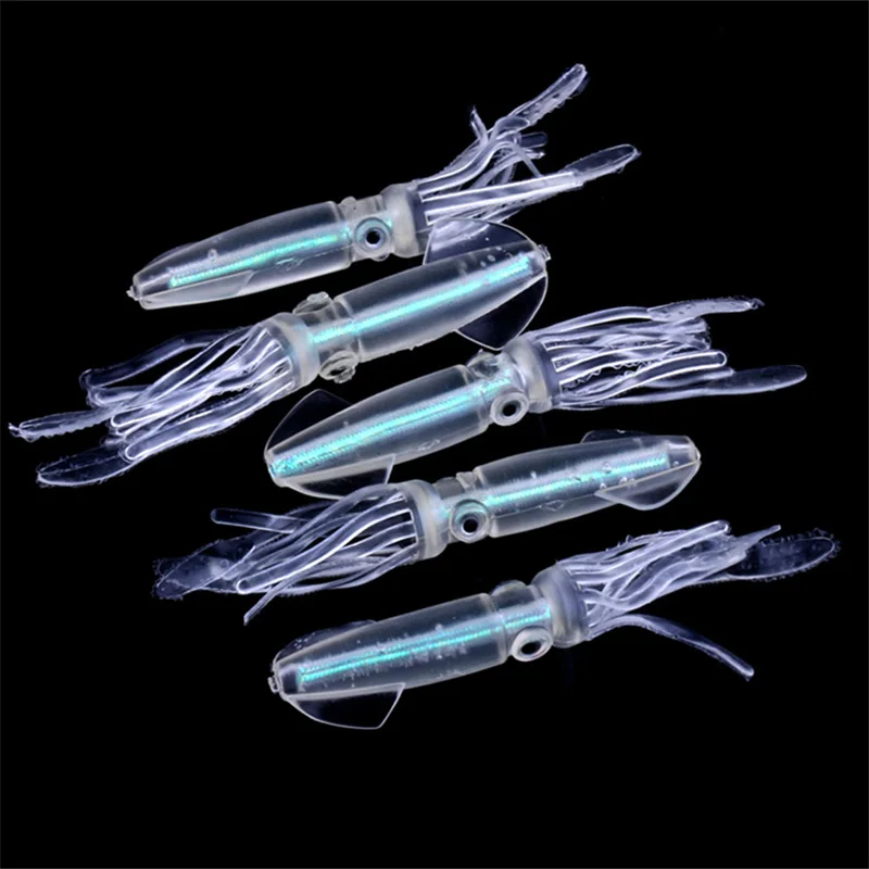 1 Uds 9cm 8g señuelo de pesca falda luminosa de pulpo Swimbait Shad Señuelos de Pesca Minnow cebos blandos Peche Wobbler carpa aparejos YR-178
