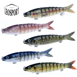 Wobblers-Señuelos de Pesca de Lucio, herramientas artificiales de pesca de carpa, secciones articuladas múltiples, cebo duro Artificial, 12cm, 19g