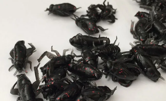 Señuelo de pesca de Stream, cebo blando, estanque de depósito, hierba negra, carpa Chub, cebos artificiales para pececillos, cebos para gusanos e insectos, 10 piezas - imagen 5