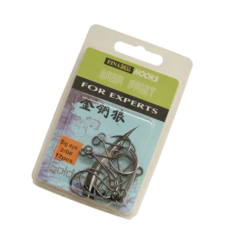 Anzuelo de pesca de ojo grande de acero de alto carbono, accesorio para cebo vivo y cebo duro, superbloqueo, anzuelos, aparejos de pesca, 12 unids/paquete - imagen 5