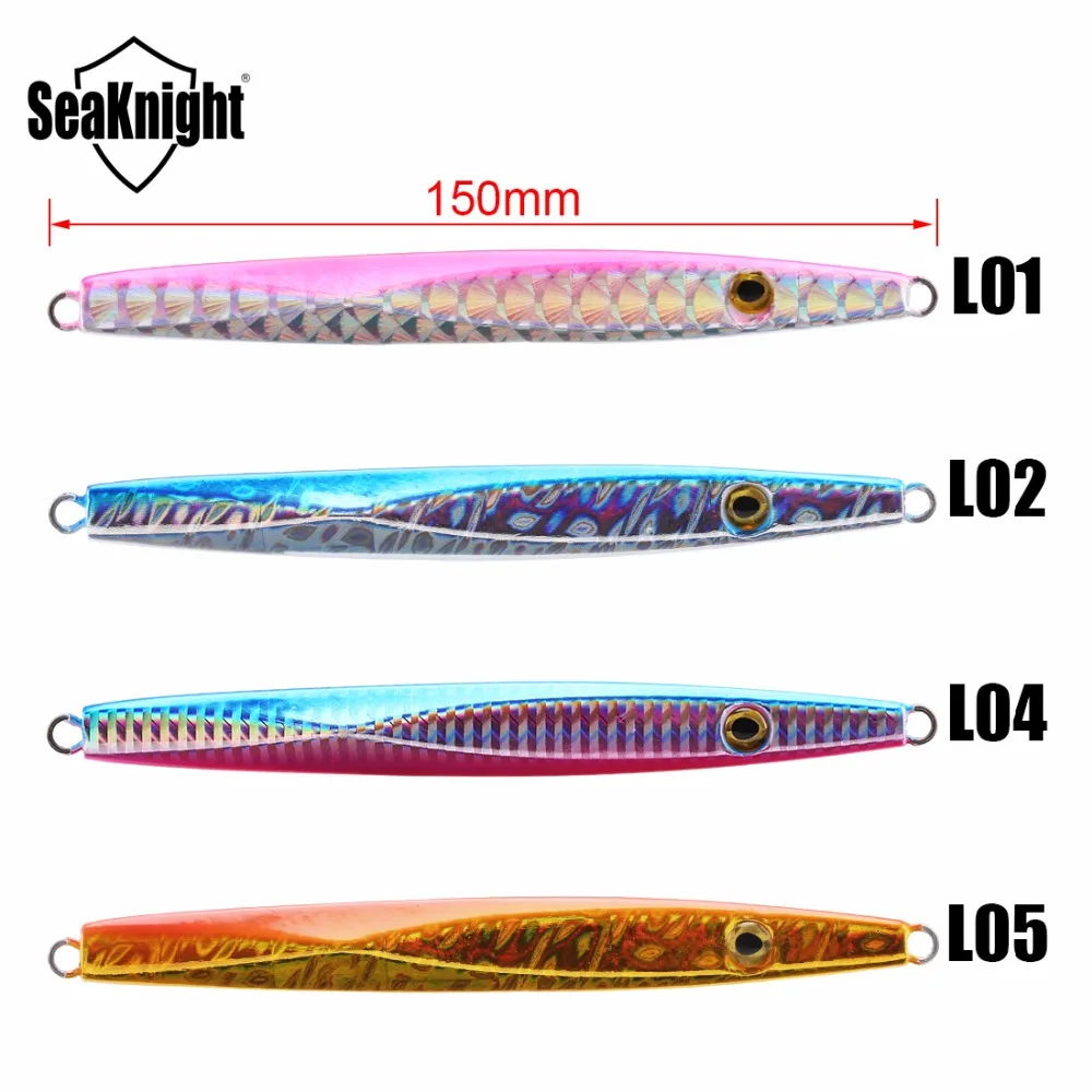 SeaKnight SK303 señuelo de pesca 1 Uds 150mm 100g Metal Jigging pez señuelo agua salada barco cuchara Señuelos de pesca Jig Tackle - imagen 3