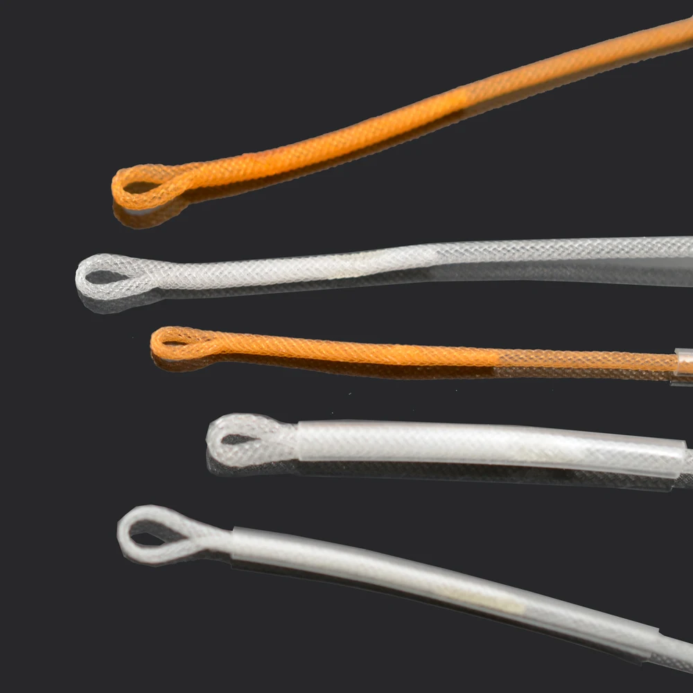 MNFT 12 Uds conector de bucle de sedal de pesca con mosca de alta resistencia 20LB/30LB/50LB bucles de líder trenzados de nailon para sedal de mosca - imagen 3
