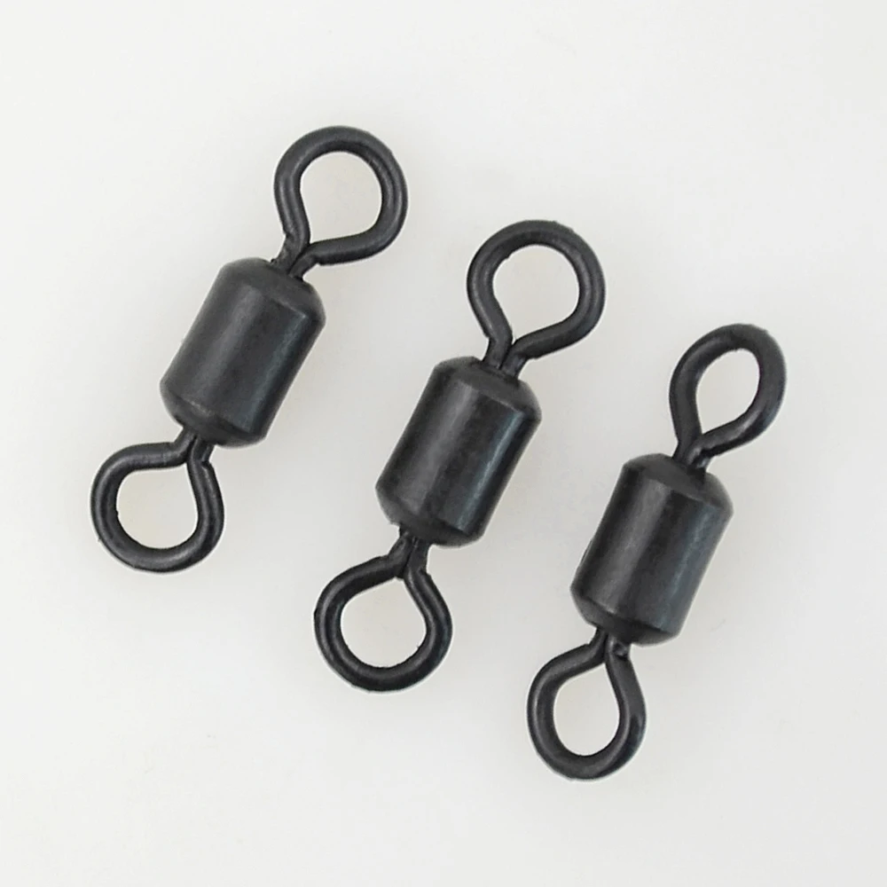 Eslabones giratorios para pesca de carpa, aparejos de pesca de cuerpo largo, alta velocidad, 40 unidades, AE045 - imagen 4