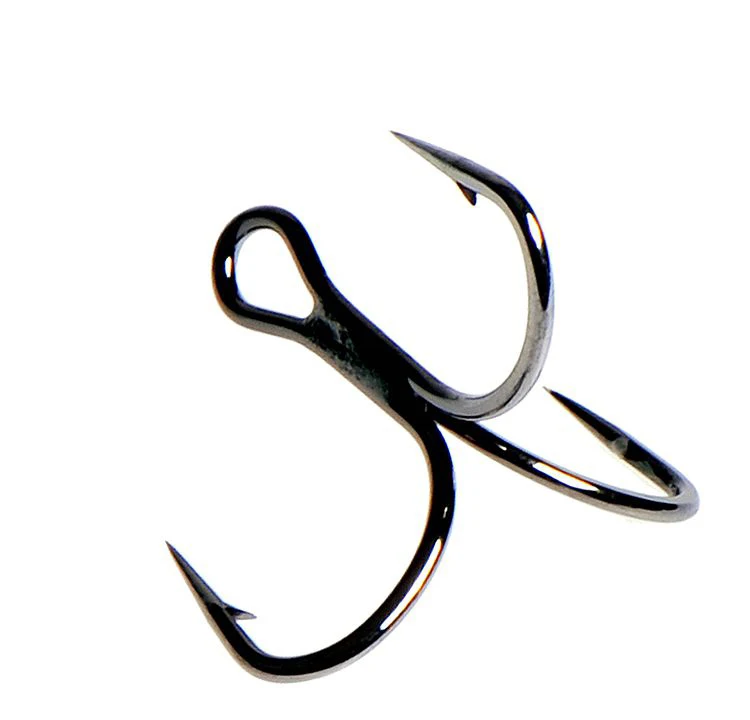 Mustad-anzuelos triples de Noruega, anzuelos de acero con alto contenido de carbono, jawlock con púas, señuelo fuerte 3X, gancho de anclaje para pesca en el océano, TG77NP-BN - imagen 2