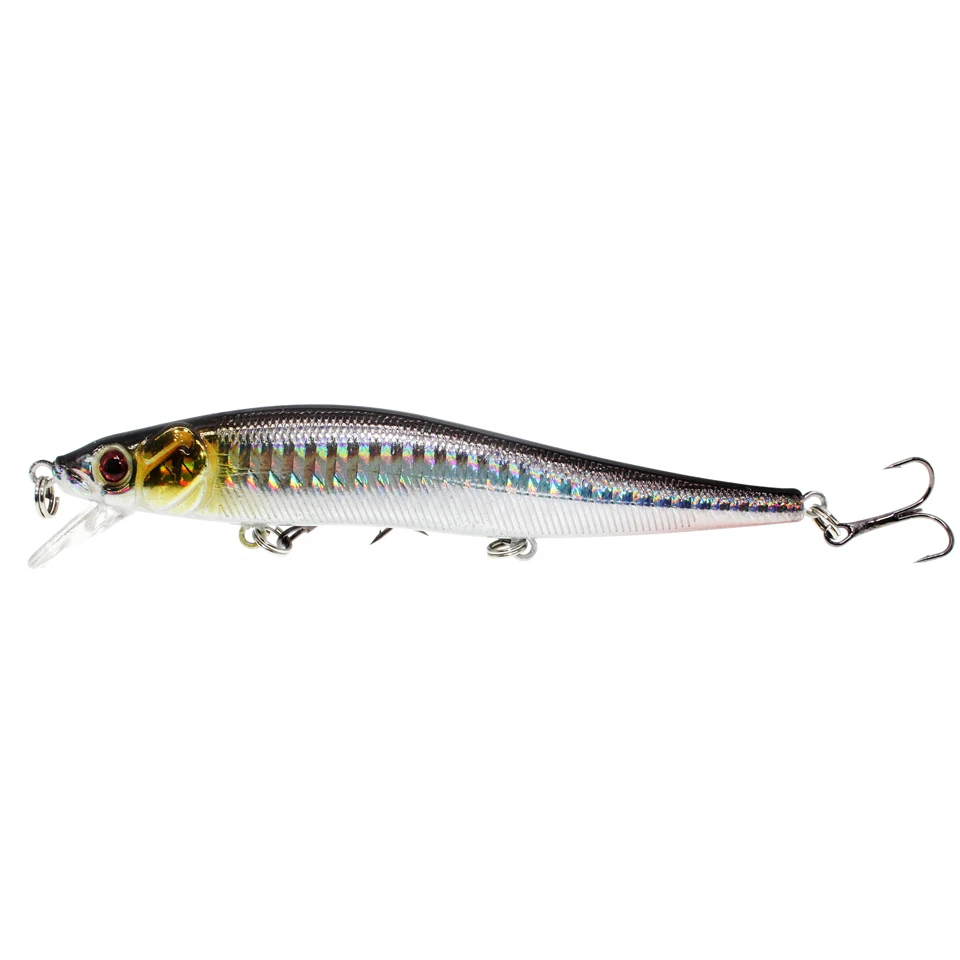 LEOSPORT-Señuelos de Pesca de 11,5 cm/14,5g, cebos duros, 5 colores disponibles, modelos de pececillos de plástico, aparejos de pesca al por mayor, 1 ud.