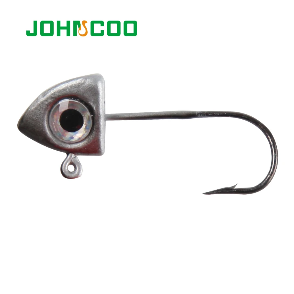 JOHNCOO-anzuelos de pesca con cabeza de púas, 2g, 3g, 3D, Mustad, Jigging, 3 colores, 5 uds./lote - imagen 2