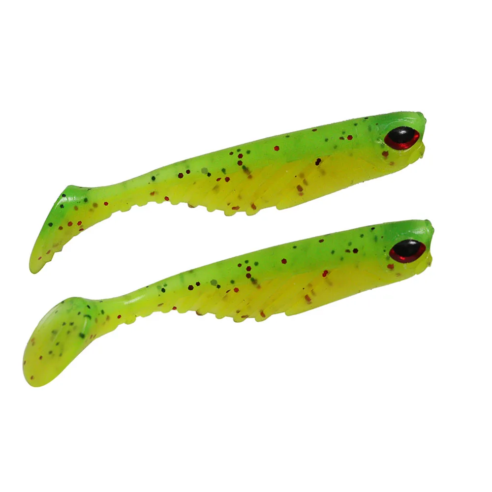 Balleo 10 unids/lote señuelo suave 7 cm/2,9g señuelo de pesca de silicona cebo de silicona Wobbler cebos blandos para cebo de pesca sábalo cebo de gusano señuelo - imagen 5