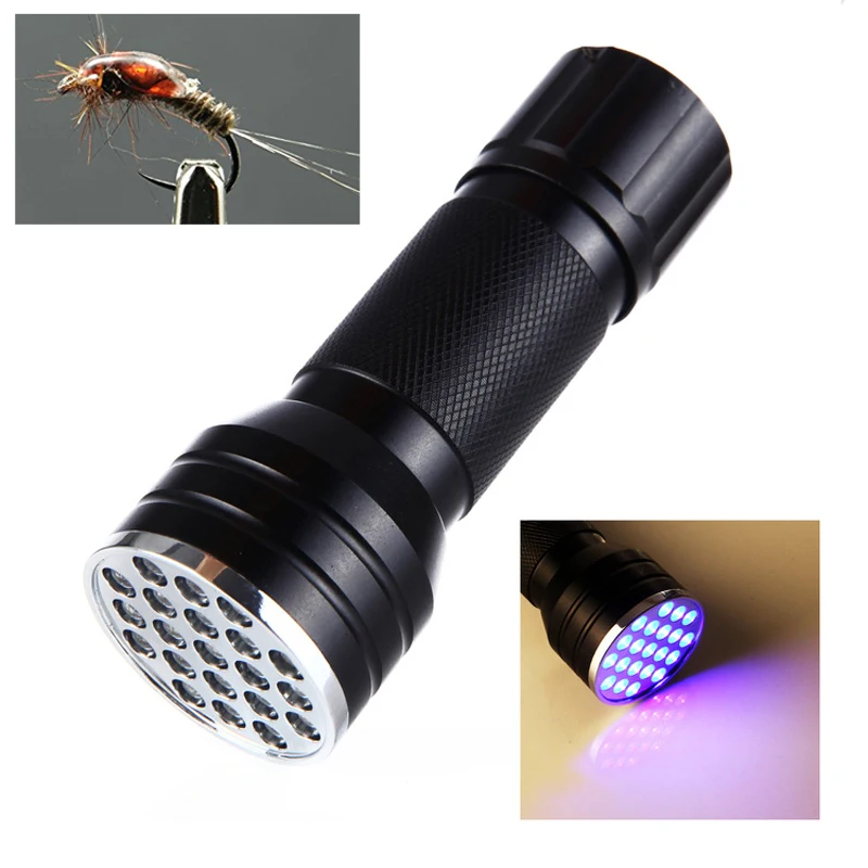 Herramienta de acabado de curado epoxi, lámpara de curado UV, linterna para moscas y pesca con mosca, 21 led - imagen 2