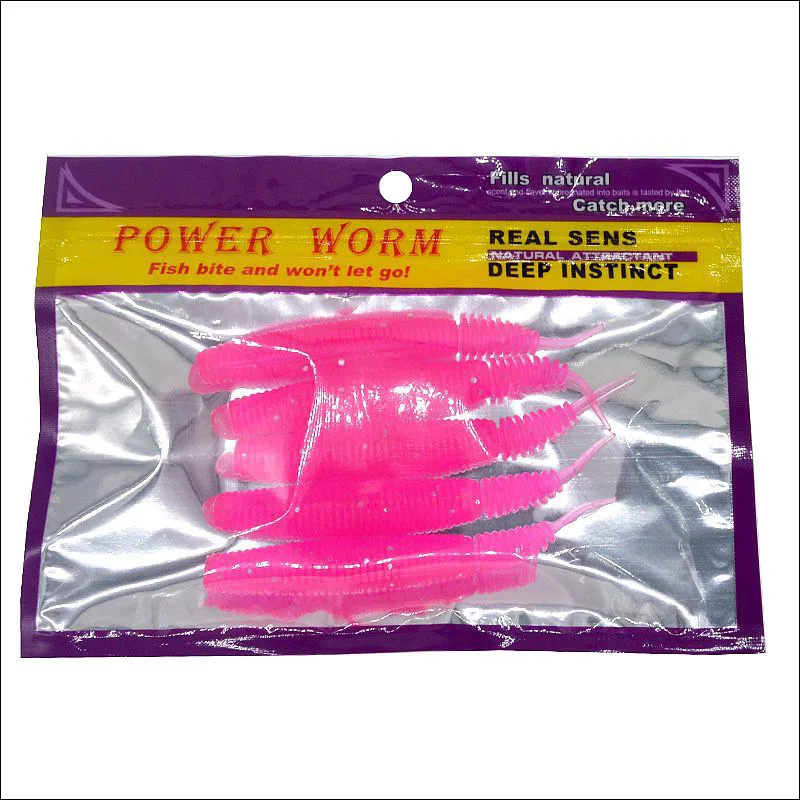 Señuelo blando de pesca Artificial Pupae abeja gusano larva cebo aguja colas patata negro peces señuelos 5 piezas bolsa - imagen 5