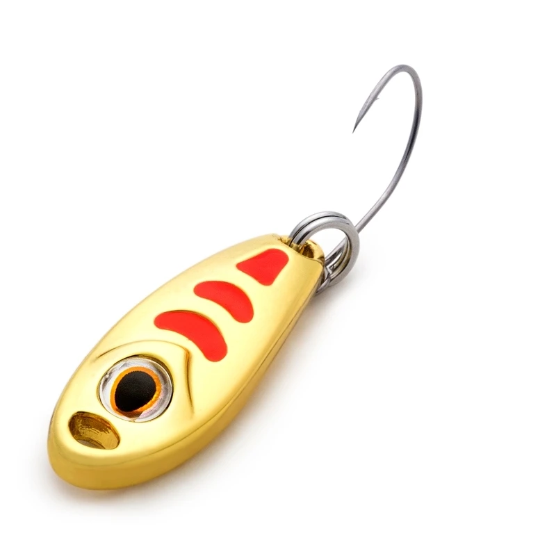 JUYANG-señuelo de pesca con cuchara, 1,5g, 3g, 5g, 3 colores, señuelo de Metal, cebo duro, anzuelo individual, señuelos, aparejos de pesca - imagen 2