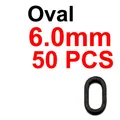 6.0mm OVAL 50PCS