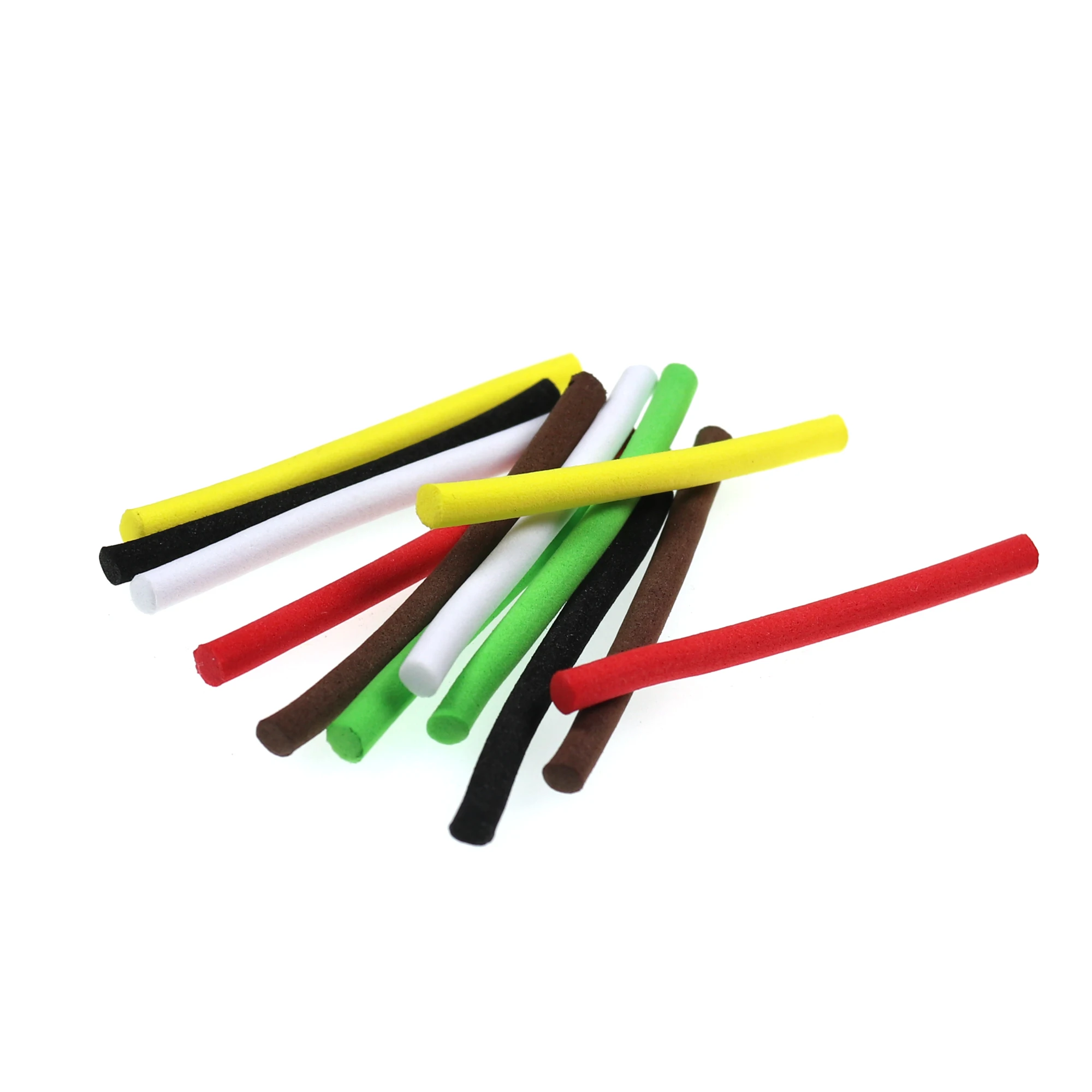 Bimoo-Palo de espuma de equilibrio para pesca de carpa, 12 unidades, 4mm X 5cm, espuma de cilindro suave Pop-up & Zig, negro, marrón, verde, etc. - imagen 5