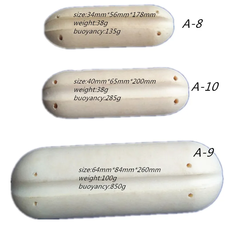 Flotadores duros de espuma rígida de alta presión, redes de pesca flotantes, boya marina de PVC, jaula de pesca, herramienta de pesca, 3 tamaños - imagen 2