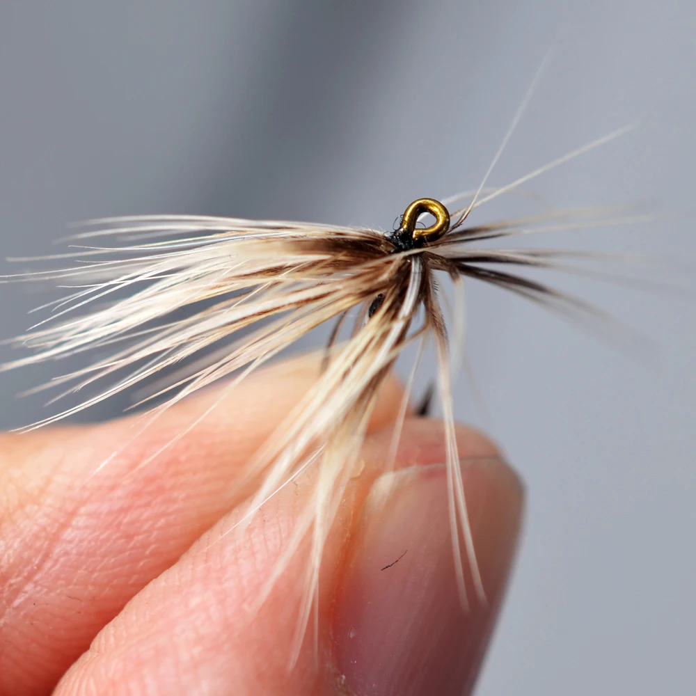 MNFT Mosca seca negra Mosquito Cebra para trucha – Imitación - imagen 4