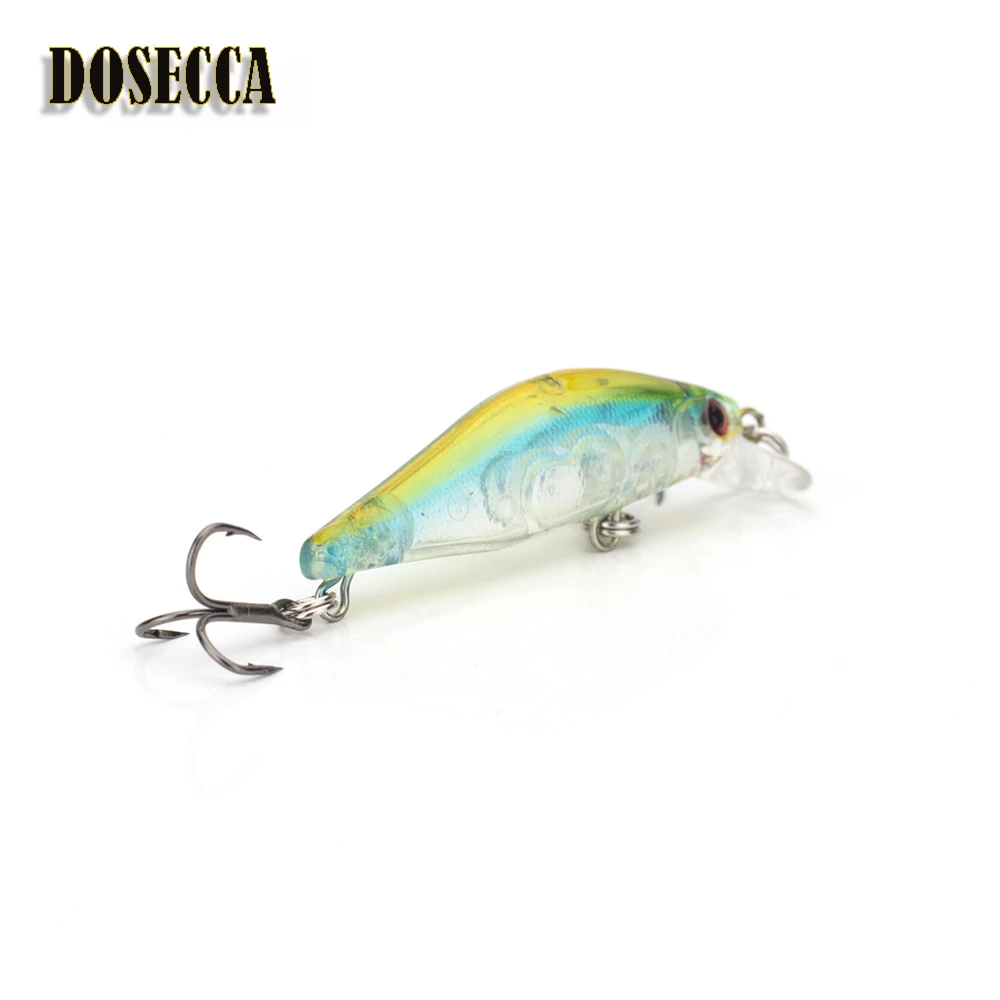 1 señuelo de pesca de piezas, 5,3 cm, 3g, cebo duro, Señuelos de Pesca con manivela Minnow, cebos flotantes de agua para lubina Wobblers de invierno - imagen 5