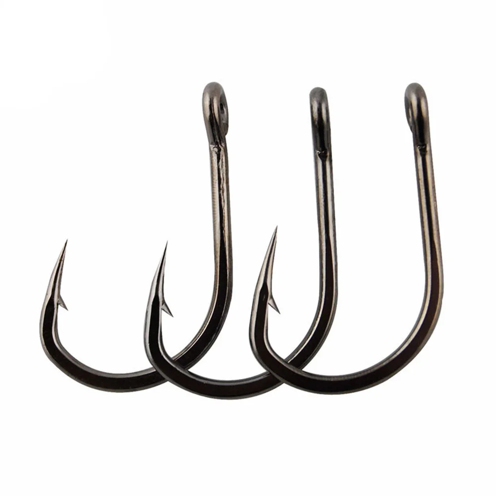 Hyaena-anzuelos de pesca con púas de acero inoxidable, accesorios de pesca de lubina, 100-1/0 12/0, lote de 10827 unidades