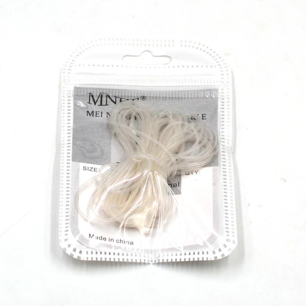 MNFT-tubo de Midge hueco de estiramiento, Material de atado de moscas transparentes, ninfas, piedras preciosas, quironoides, Larva, cuerpo, 1/32 "X 5m - imagen 4