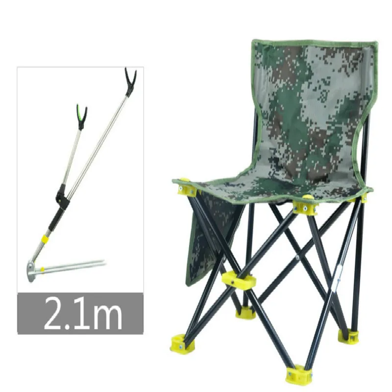 Silla Plegable multifunción para pescar, taburete Plegable portátil, equipo de pesca - imagen 5