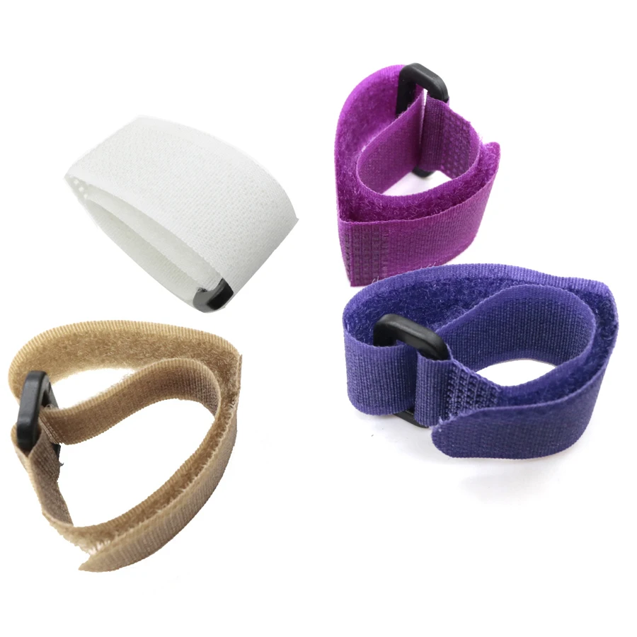 10 Uds. Cinturones para caña de pescar, 20cm, nailon, reutilizable, soporte para corbata, tirantes, gancho de sujeción, lazos para Cable, cinturón de pesca - imagen 5