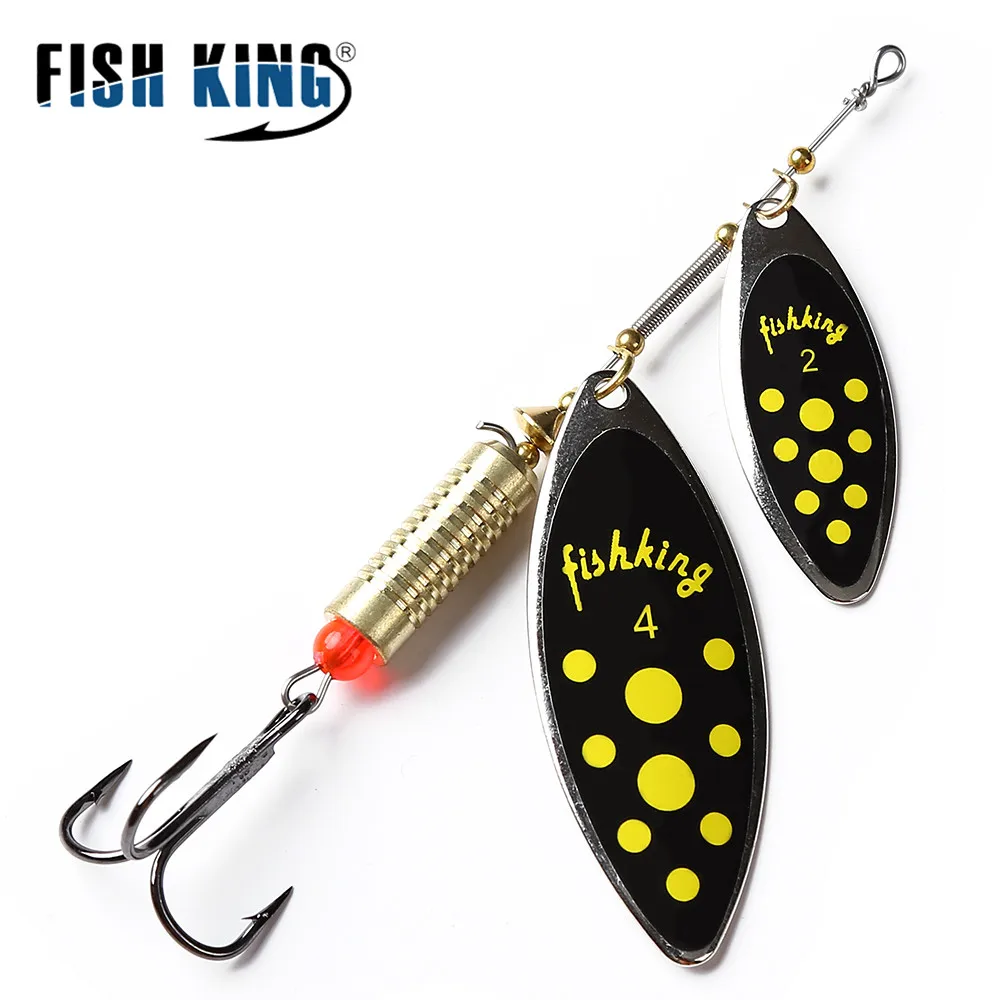 FISH KING-señuelo de pesca de fundición larga, cebo giratorio duro, señuelos falsos de Metal con gancho, señuelo de pesca de Lucio, 1 PC - imagen 2